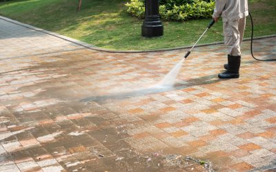 Outdoor tile cleaning with jet washer – Revive Sussex